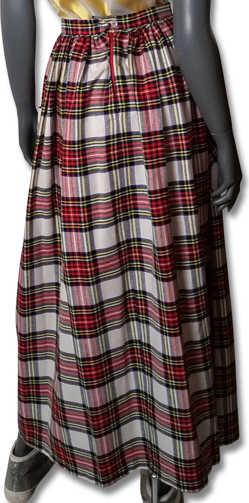 Stewart Dress Tartan Maxi Skirt, 1970s - refashioner - 2