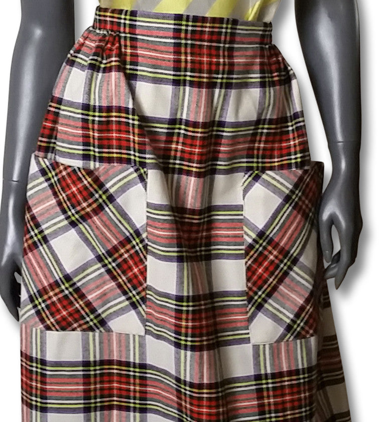 Stewart Dress Tartan Maxi Skirt, 1970s refashioner