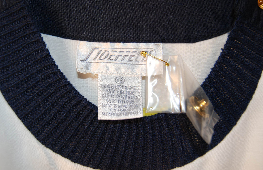 Deadstock 1980s Nautical Playsuit - refashioner - 4