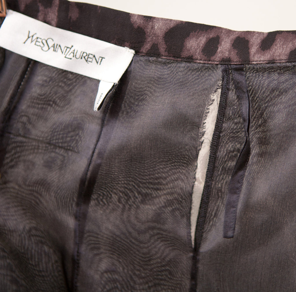 Yves Saint Laurent Leopard Print Skirt - refashioner - 7