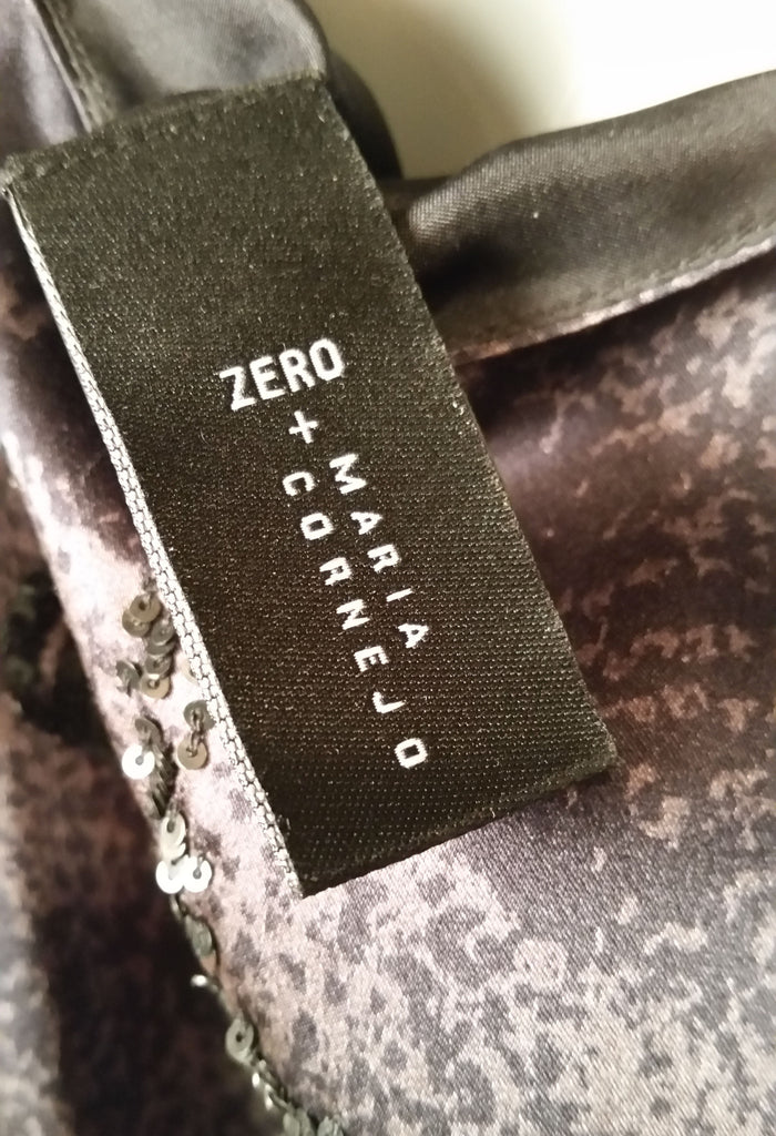 Zero Maria Cornejo Cat Sequin Silk Dress - refashioner - 6