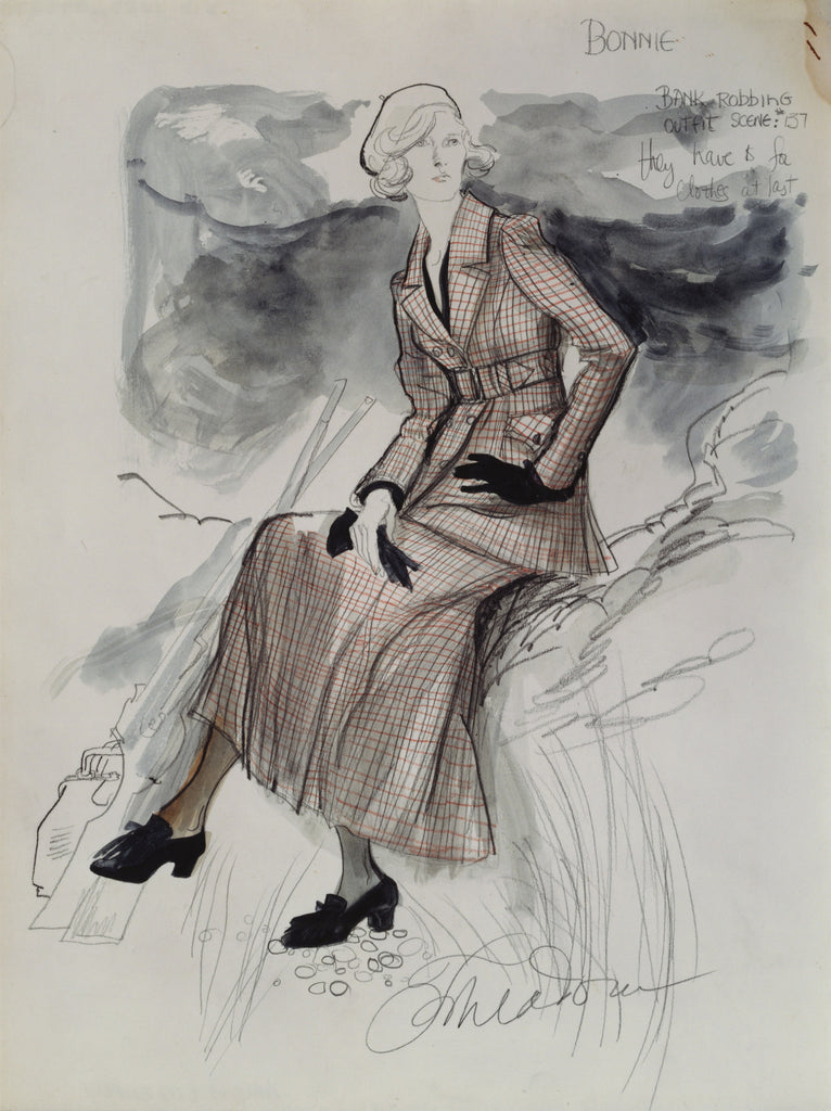 "BONNIE PARKER": 90s designer lover channels gun moll via Faye Dunaway & Theadora Van Runkle - refashioner - 7