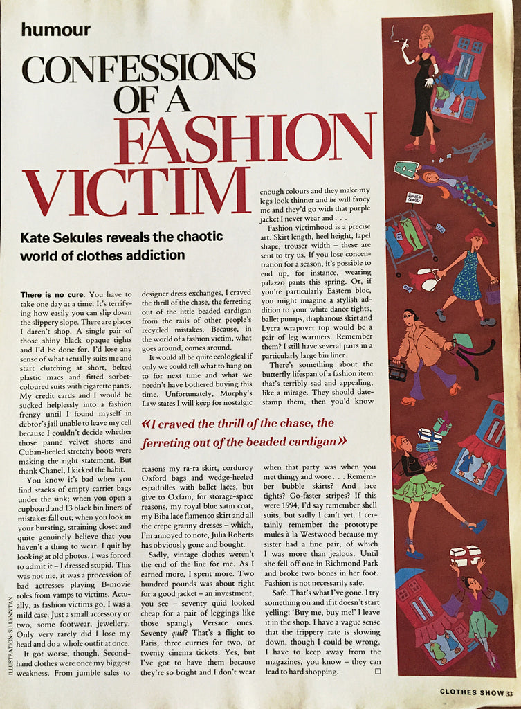 Fashion Victim, confessions of - refashioner