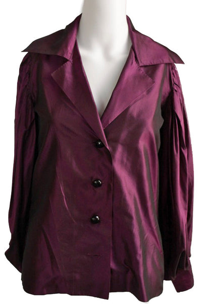 Yves Saint Laurent Taffeta Blouse/Jacket - refashioner - 1