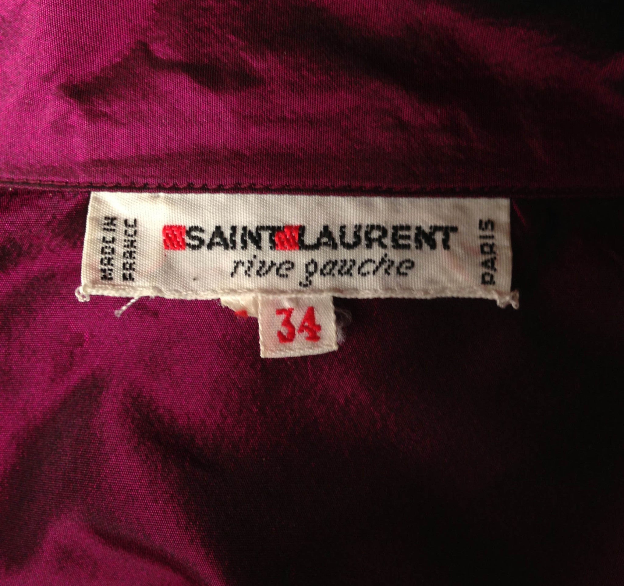 Yves Saint Laurent Taffeta Blouse/Jacket - refashioner