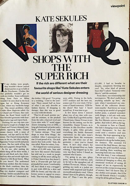 Luxury Shopping, absurdity of - refashioner